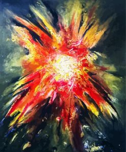 Explosion Illustration paint by numbers