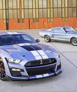 Ford Mustang Shelby GT500 paint by numbers