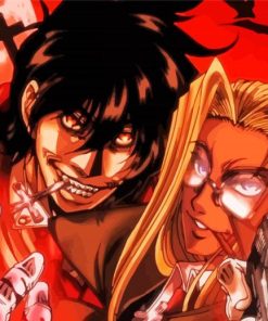 hellsing ultimate characters paint by number