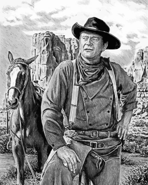John Wayne The Searchers paint by numbers