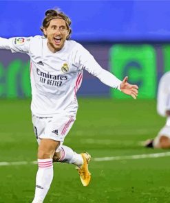 Luka Modric Player paint by numbers