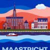 Maastricht Netherland Poster paint by numbers