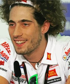 Marco Simoncelli Racer Paint by numbers