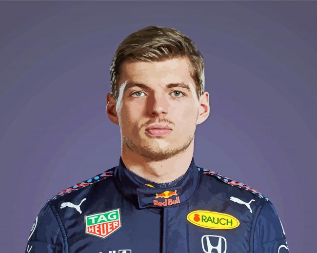 Max Verstappen Race Driver paint by numbers