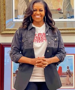 Lady Michelle Obama paint by numbers