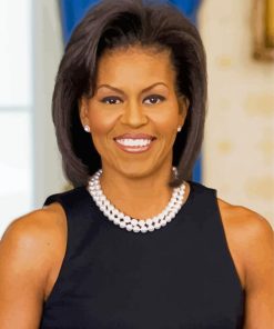 Michelle Obama Portrait paint by numbers