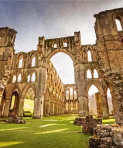 Middlesbrough Rievaulx Abbey paint by numbers