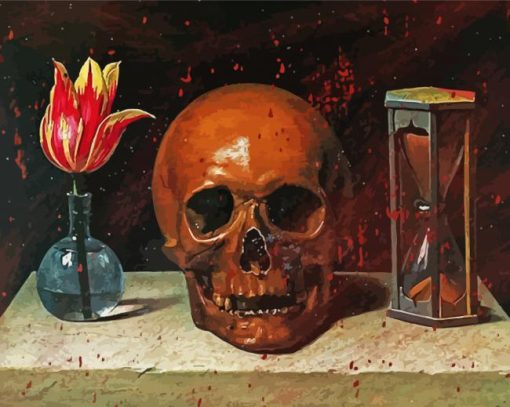 Still Life Momento Mori paint by numbers