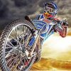 motorcycle Speedway biker paint by numbers