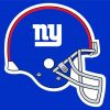 New York Giants Helmet Logo paint by numbers
