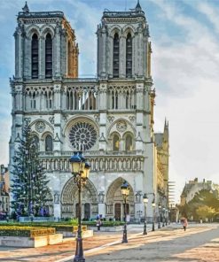 Notre Dame Paris paint by numbers