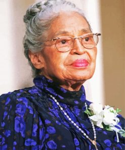old american Rosa Parks paint by number