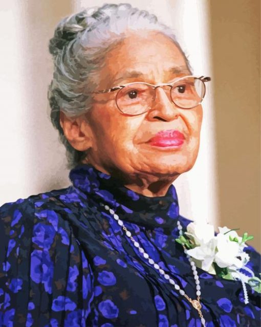 old american Rosa Parks paint by number