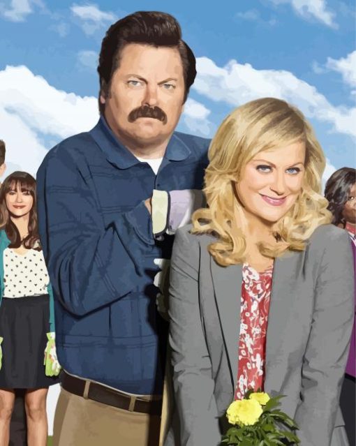 Parks And Recreation Reunion paint by numbers