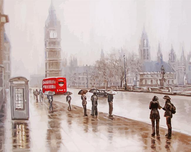Rainy London paint by numbers