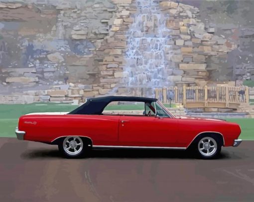 red 65 chevelle ss paint by number