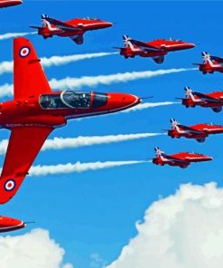 Red Arrows Hero paint by numbers