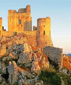 Rocca Calascio Castle Abruzzo Italy paint by numbers