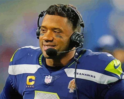russell wilson paint by numbers
