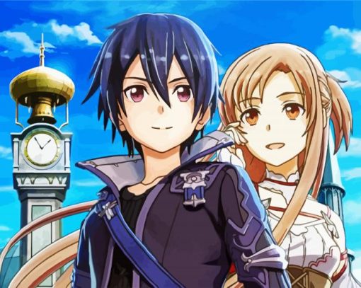 Sword Art Online Anime Characters paint by numbers