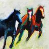 Three Horses On The Diagonal Frances Marino paint by numbers