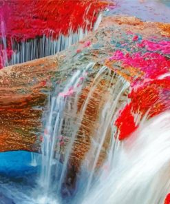 Waterfall Crystal Channel paint by numbers