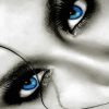 Black And White Blue Eyes paint by numbers