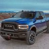 Blue Dodge Truck paint by numbers
