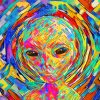 Colorful Abstract Alien paint by numbers