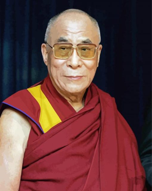 Dalai Lama paint by numbers
