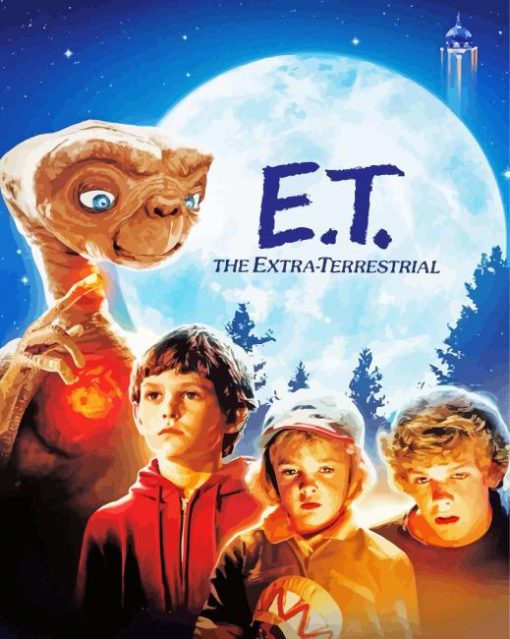 ET The Extra Terrestrial paint by numbers