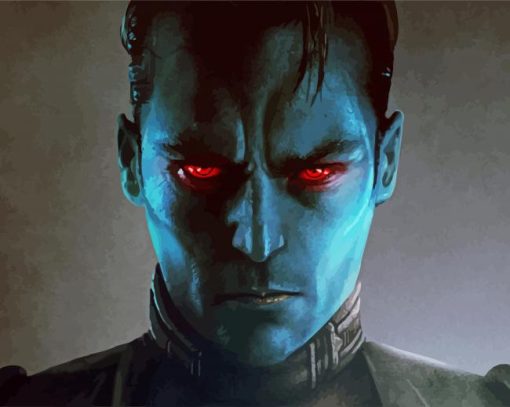 Grand Admiral Thrawn paint by number