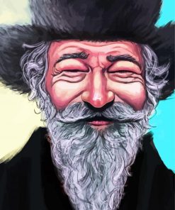 Happy Old Man paint by numbers
