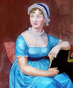 Novelist Jane Austen Paint by numbers