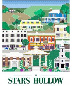 Stars Hollow Connecticut paint by numbers