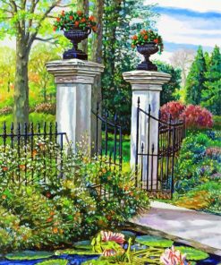 The Garden Gate paint by numbers