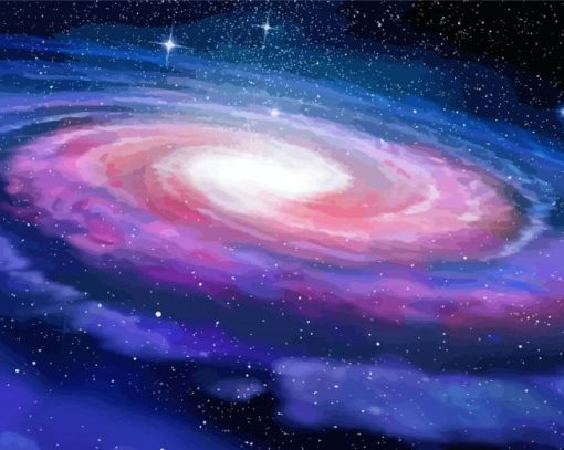 Milky Way paint by numbers