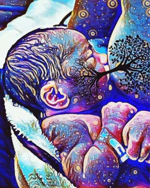tree of life breastfeeding paint by number