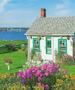 Cottage By The Sea paint by numbers