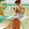 Vintage Seamstress Lady paint by numbers