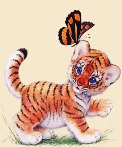 Baby Tiger paint by numbers
