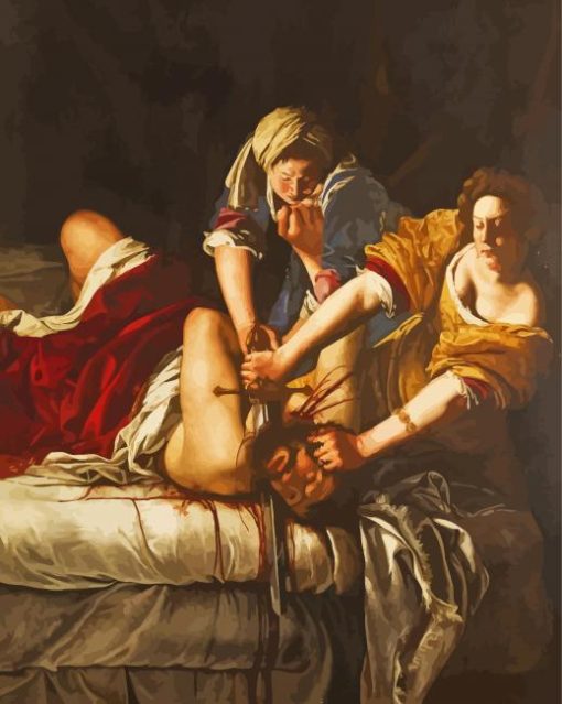 Judith Slaying Holofernes Gentileschi paint by numbers