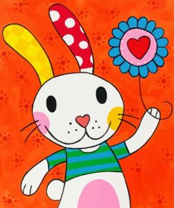 Adorable Bunny paint by numbers