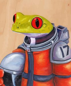 Space Frog paint by numbers