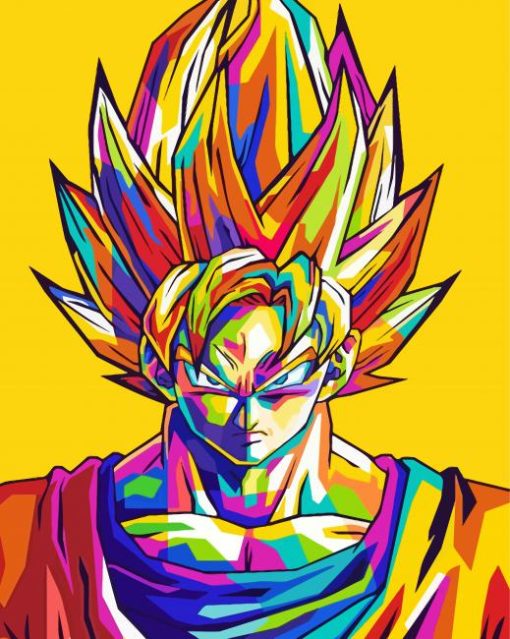 Dragonball Pop Art paint by numbers