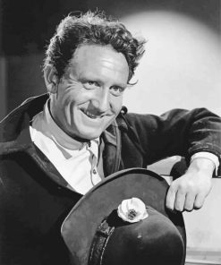 American Actor Spencer Tracy paint by number