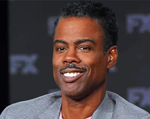 American Comedian chris rock paint by numbers