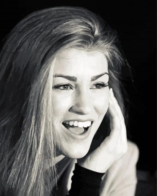 Black and White Amy willerton paint by numbers