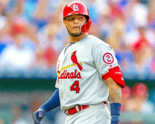 Cardinals Catcher Yadier Molina paint by number