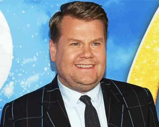 English Comic james corden paint by number